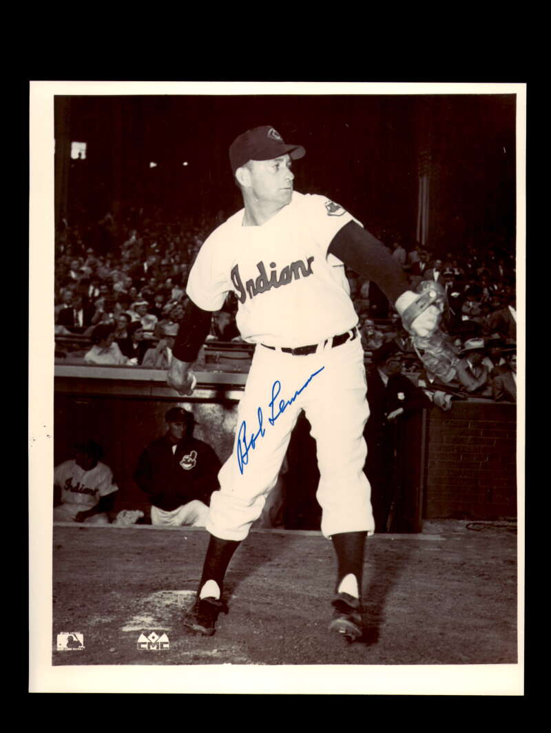 Bob Lemon Signed 8x10 Photograph Autograph Cleveland