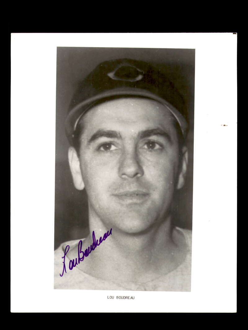 Lou Boudreau Signed 8x10 Photograph Autographed Cleveland