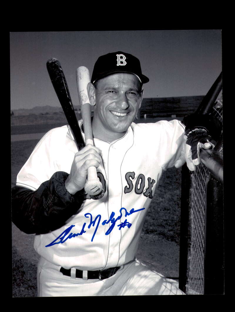 Frank Malzone Signed 8x10 Photo Autograph Red Sox