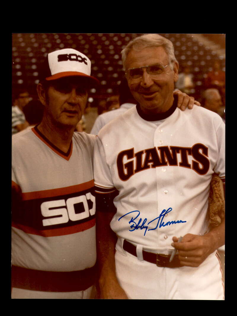 Bobby Thomson Signed 8x10 Photo Autograph Giants