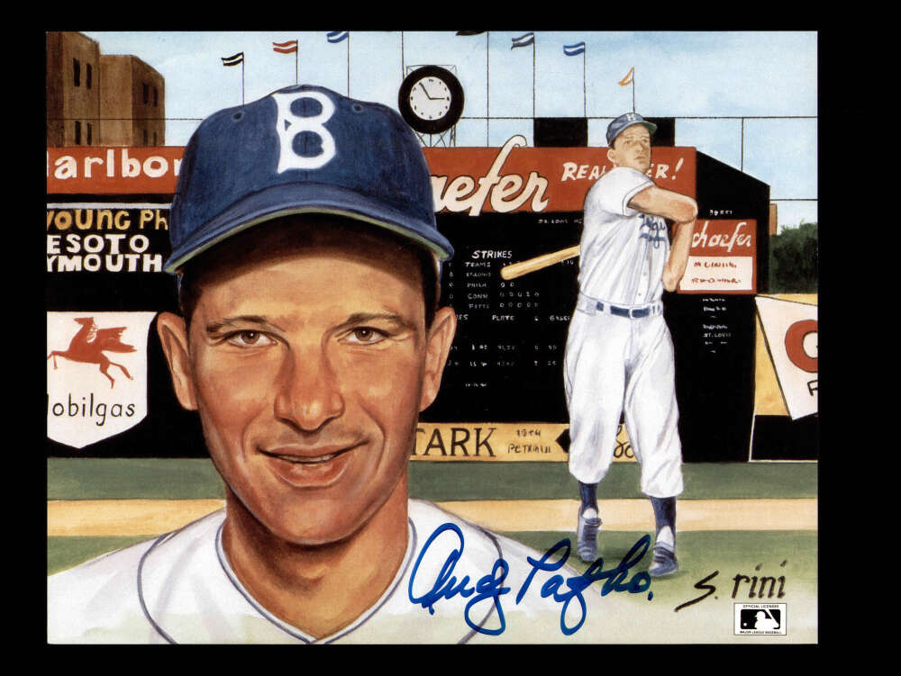 Andy Pafko Signed 8x10 Photo Autograph Dodgers