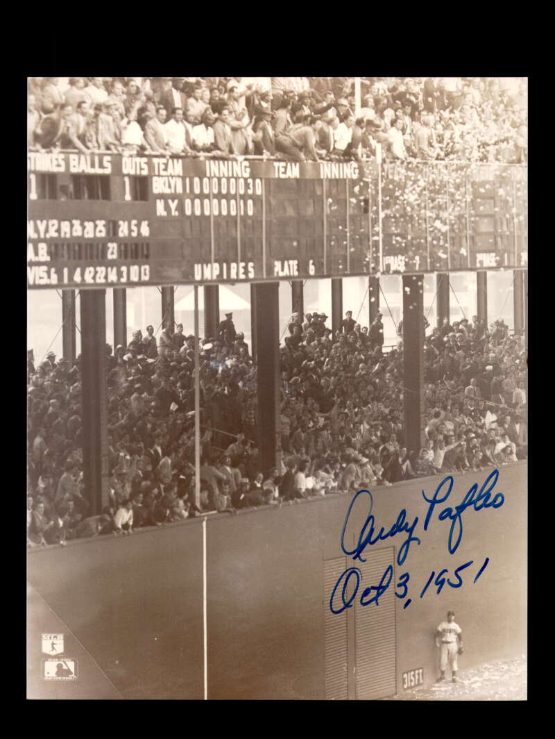Andy Pafko Signed 8x10 Photo Autographed Dodgers