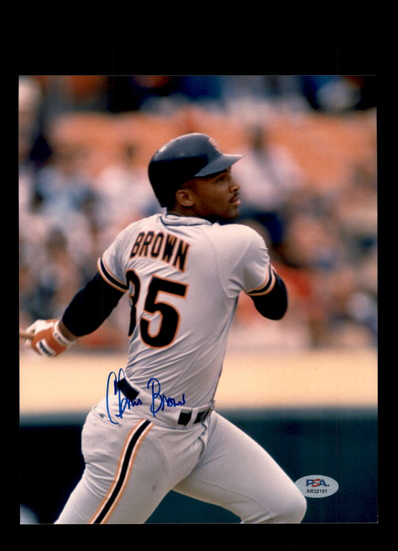 Chris Brown PSA DNA Signed 8x10 Photo Autograph Tigers