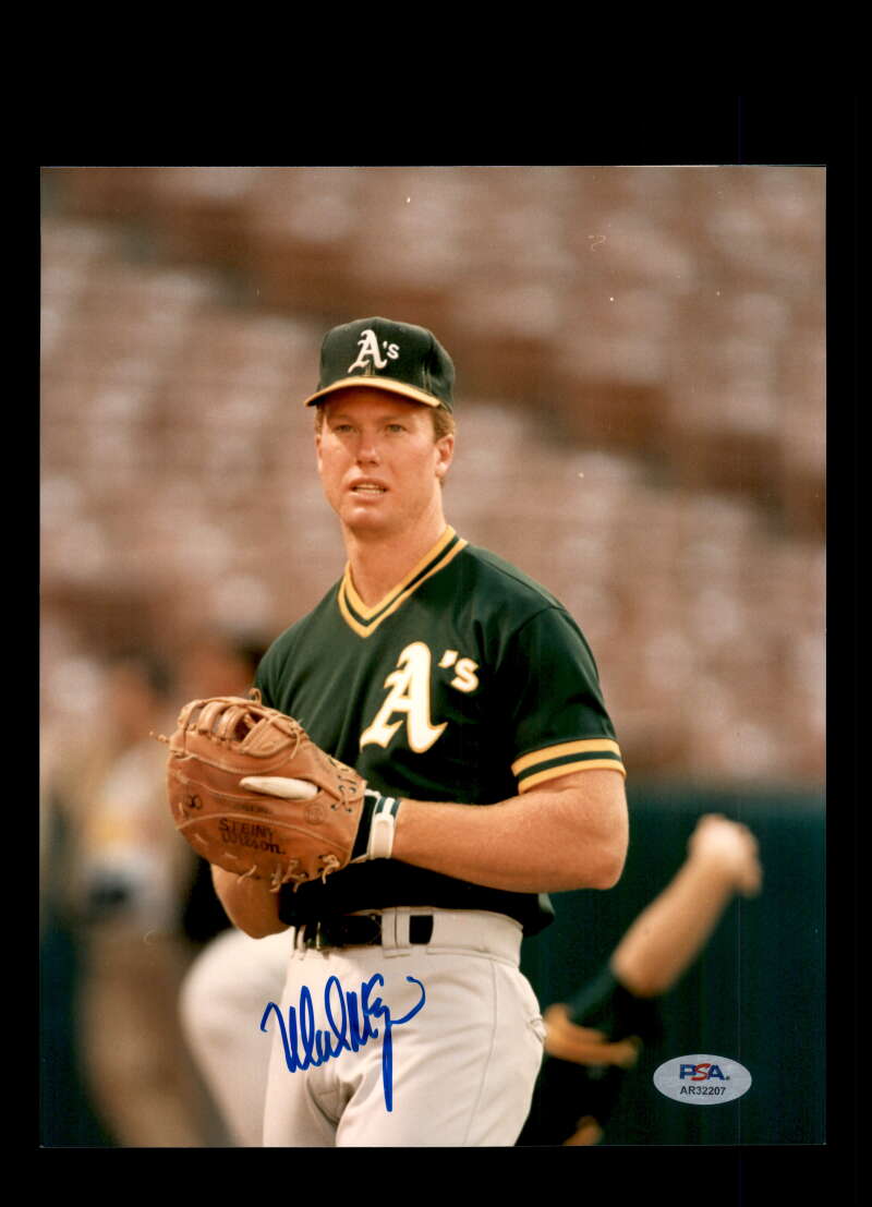 Mark McGwire PSA DNA Signed 8x10 Photo Autograph Athletics