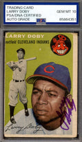 Larry Doby Gem Mint 10 PSA DNA Signed 1954 Topps Autograph