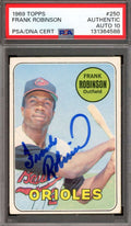 Frank Robinson Gem Mint 10 PSA DNA Signed 1969 Topps Autograph