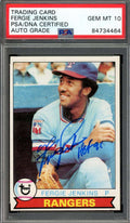 Fergie Jenkins Gem Mint 10 PSA DNA Signed 1979 Topps Autograph