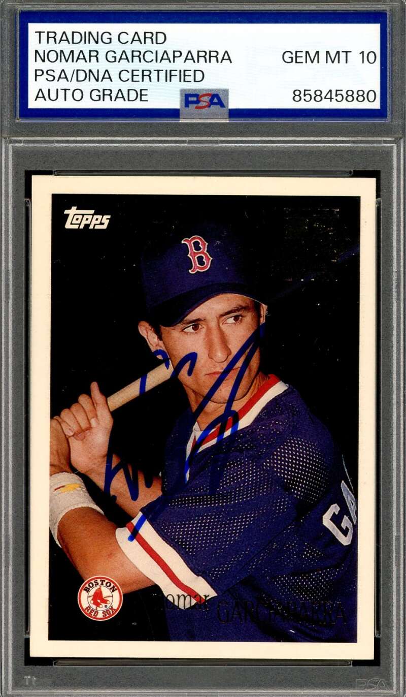Nomar Garciaparra Gem Mint 10 PSA DNA Signed 1996 Topps Future Stars Rookie Autograph