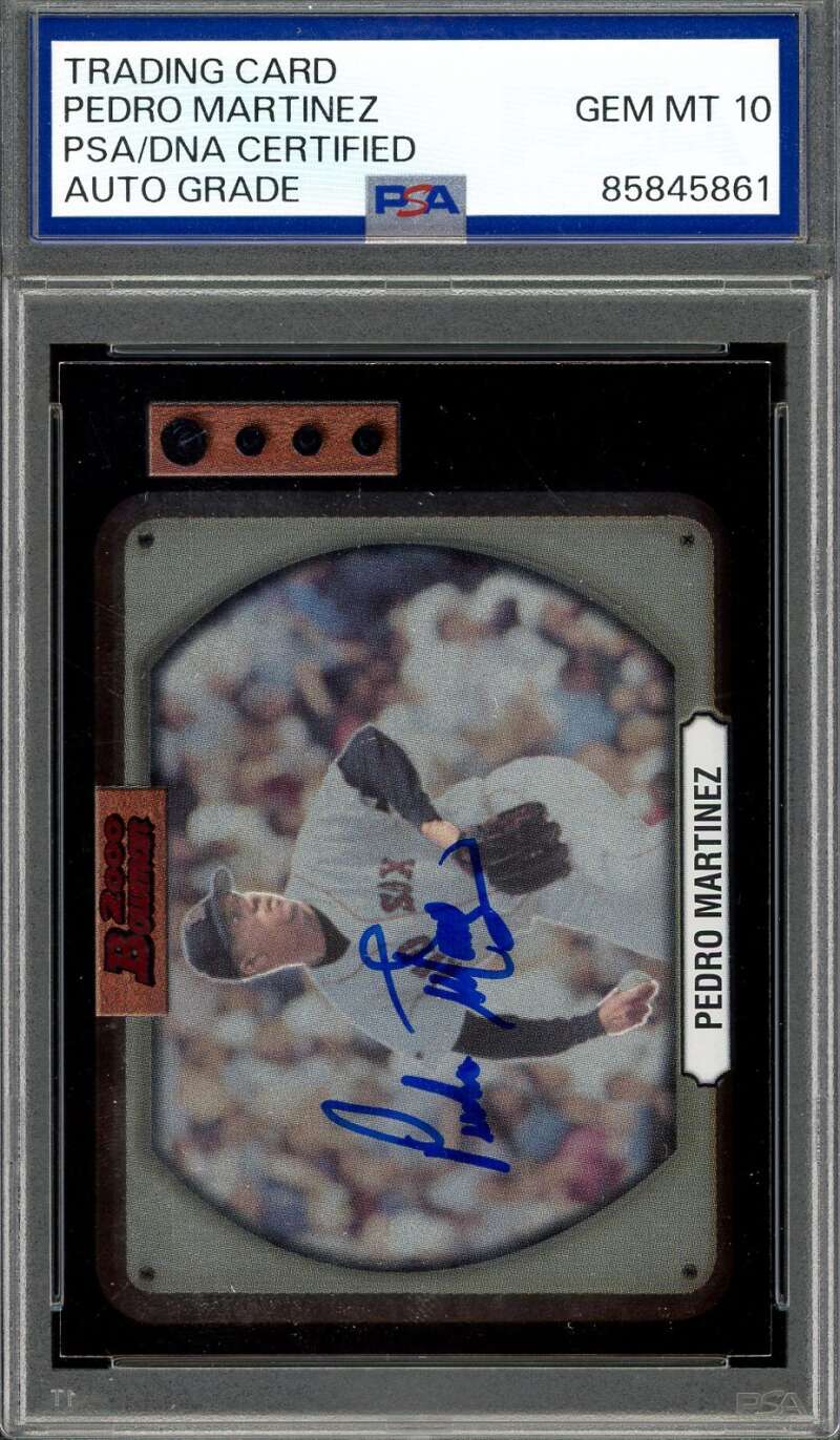Pedro Martinez Gem Mint 10 PSA DNA Signed 2000 Bowman Autograph
