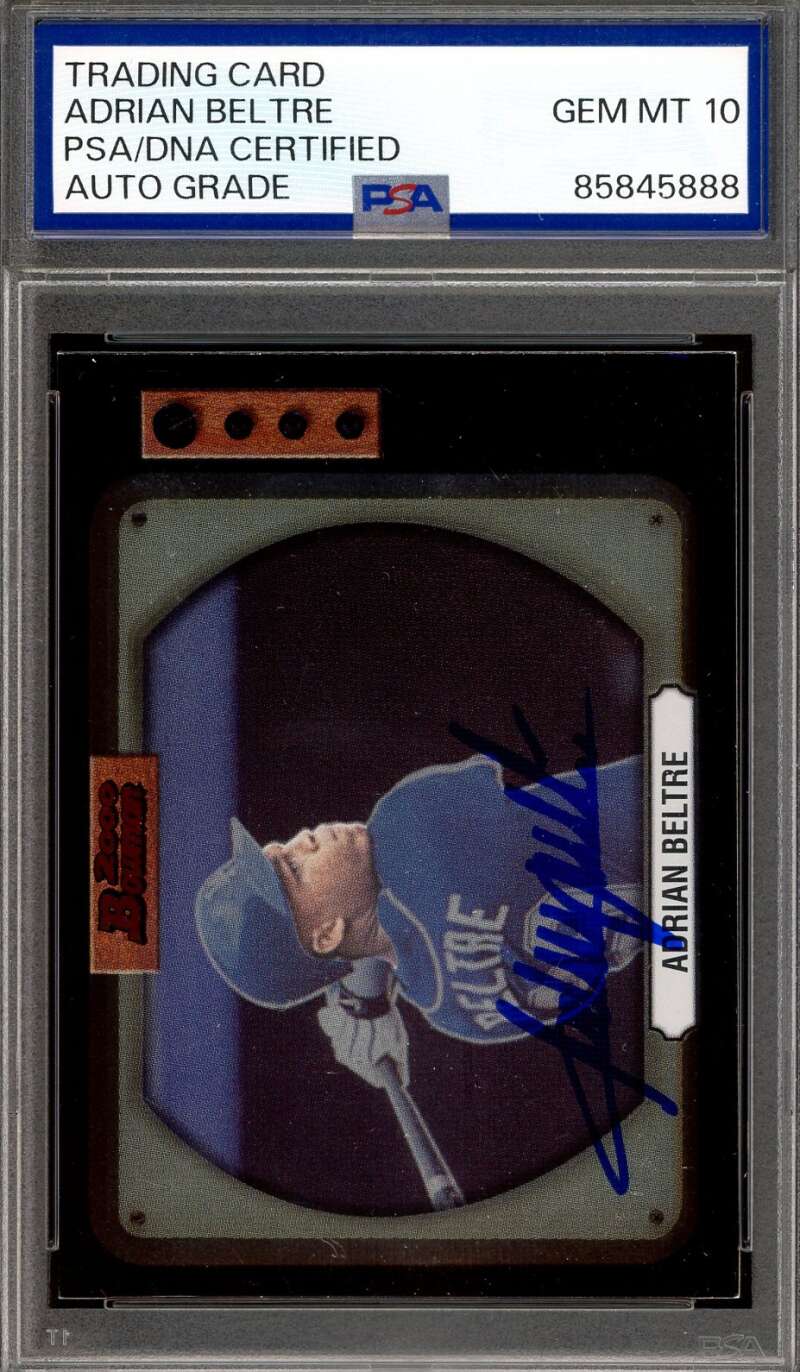 Adrian Beltre Gem Mint 10 PSA DNA Signed 2000 Bowman Autograph