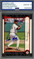 Pedro Martinez Gem Mint 10 PSA DNA Signed 1999 Bowman Autograph