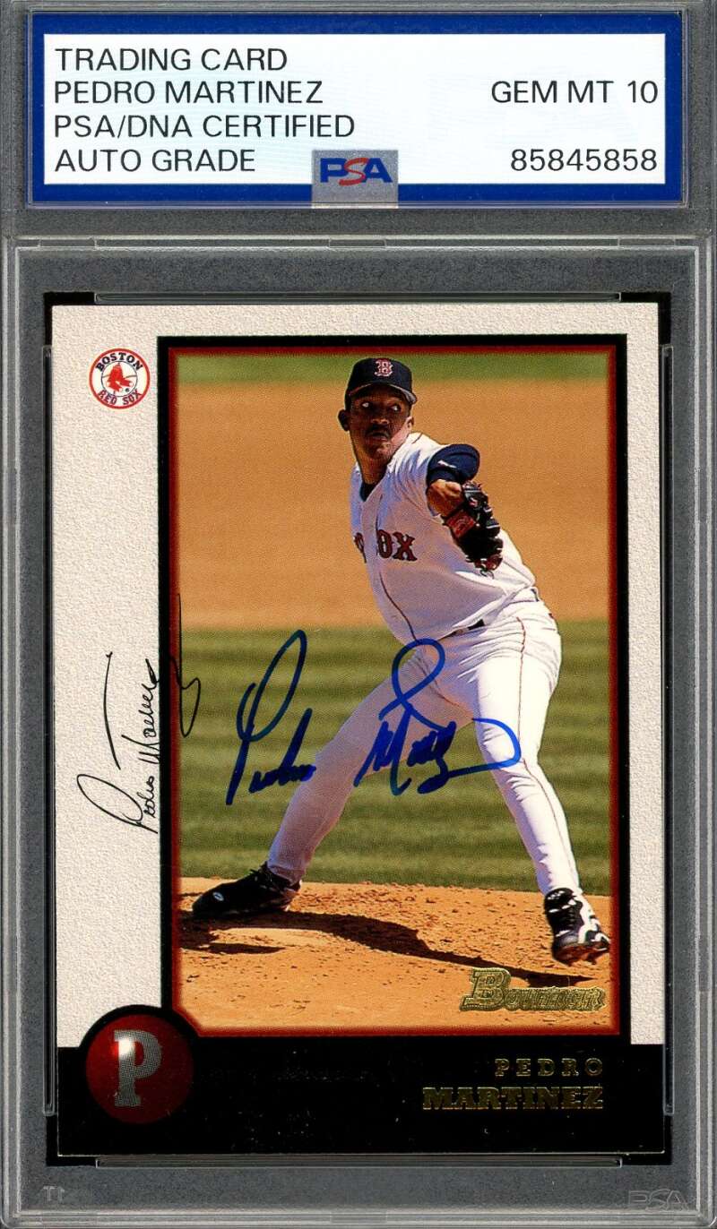 Pedro Martinez Gem Mint 10 PSA DNA Signed 1998 Bowman Autograph