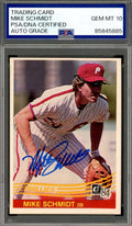 Mike Schmidt Gem Mint 10 PSA DNA Signed 1984 Donruss Autograph