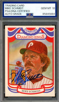 Mike Schmidt Gem Mint 10 PSA DNA Signed 1984 Donruss Diamond Kings Autograph