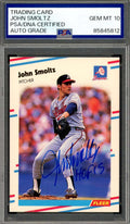 John Smoltz Gem Mint 10 PSA DNA Signed 1988 Fleer Update Rookie Autograph