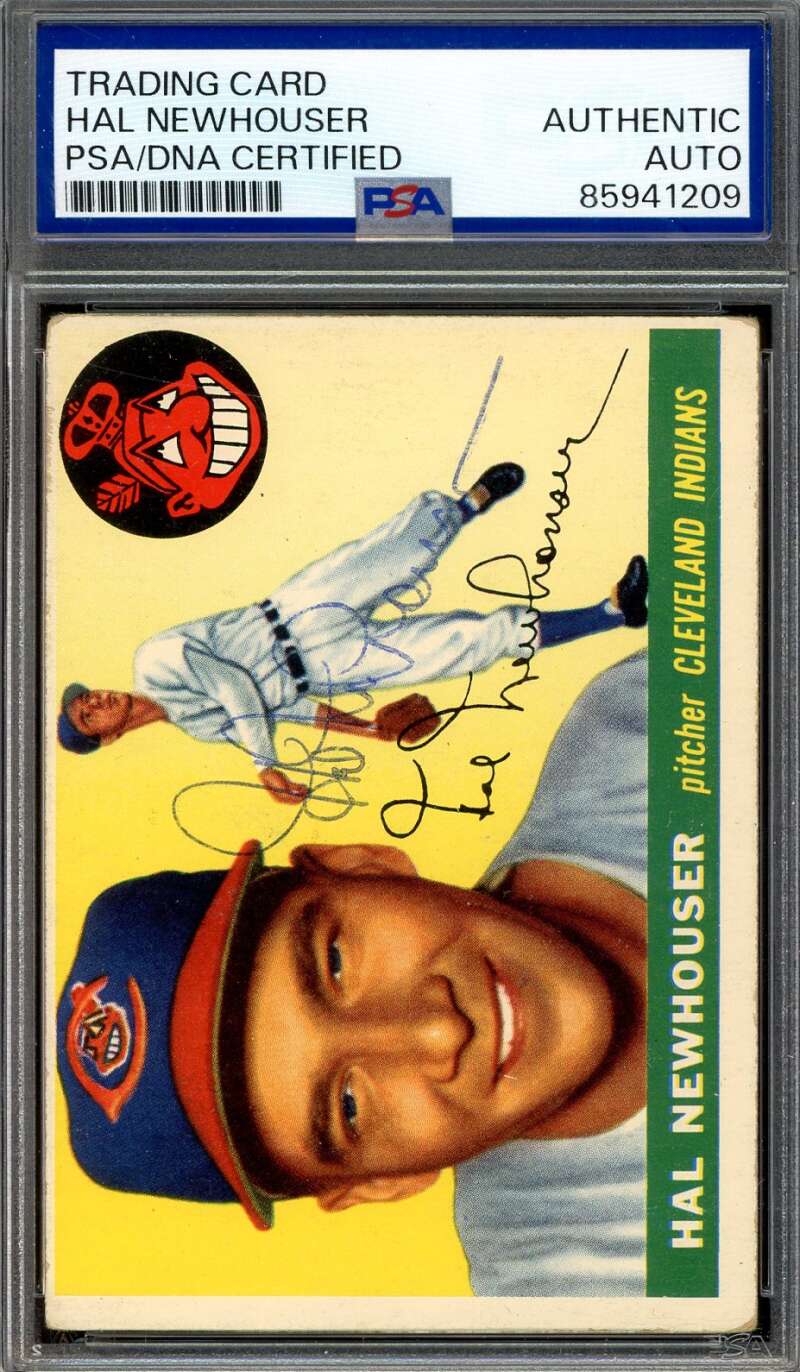 Hal Newhouser PSA DNA Signed 1955 Topps Autograph