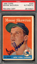 Moose Skowron PSA DNA Signed 1958 Topps Autograph