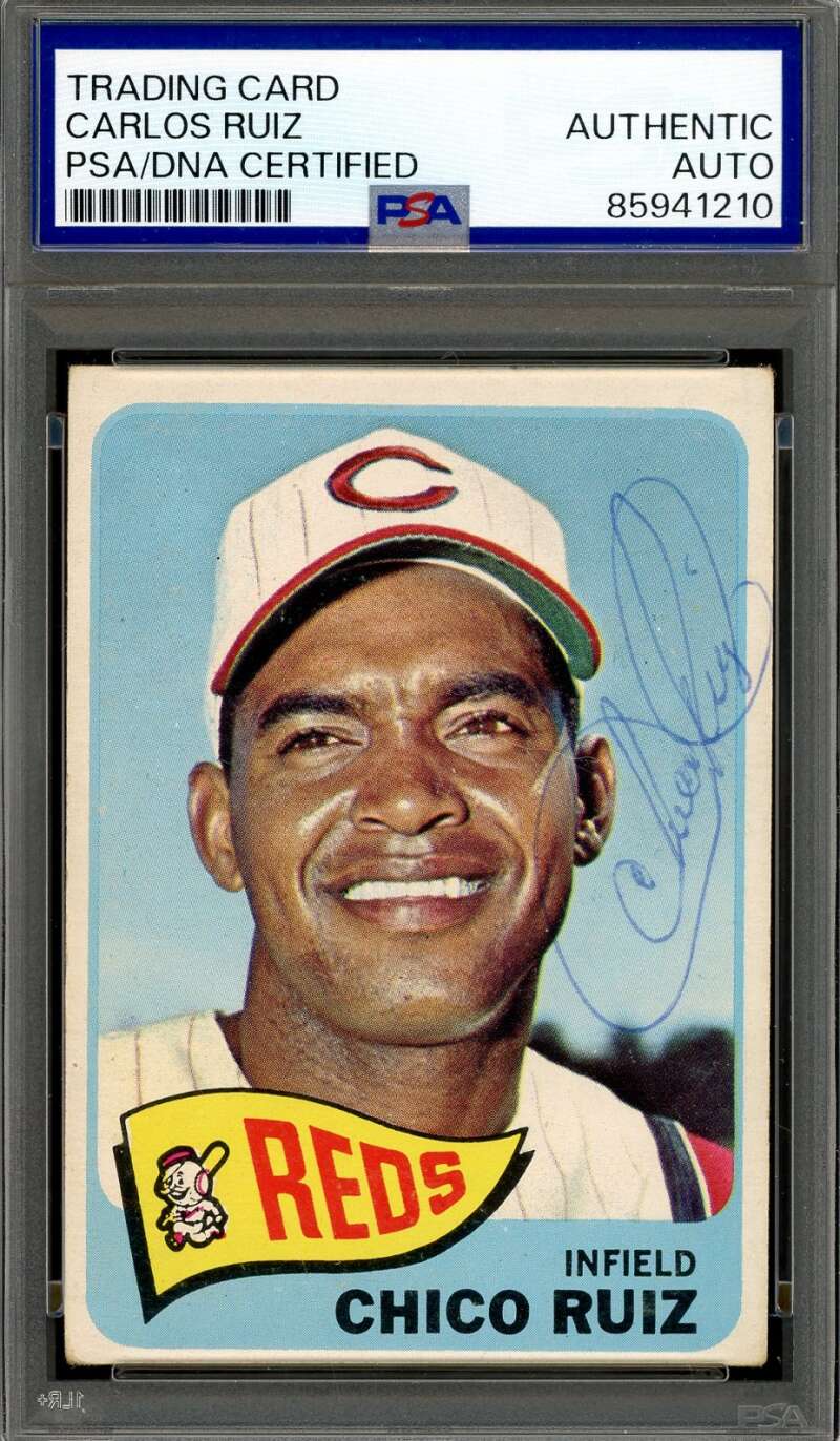 Chico Ruiz PSA DNA Signed 1965 Topps Autograph
