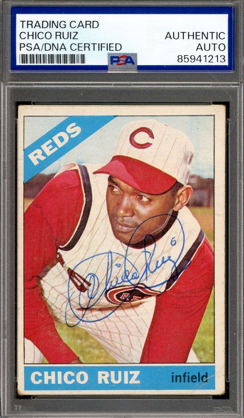 Chico Ruiz PSA DNA Signed 1966 Topps Autograph