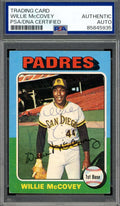 Willie McCovey PSA DNA Vintage Signed 1975 Topps Autograph