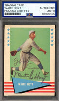 Waite Hoyt PSA DNA Signed 1961 Fleer Autograph