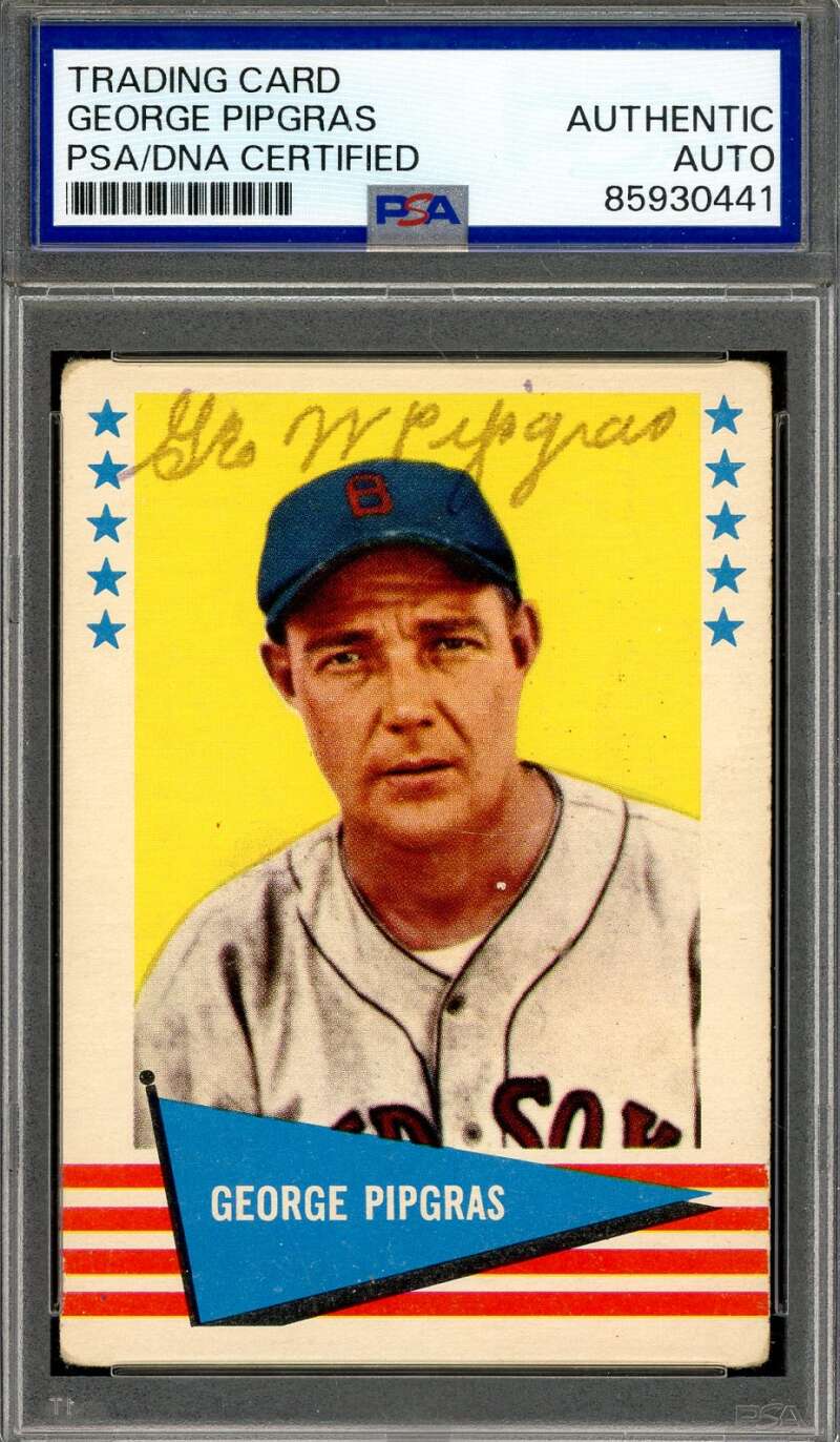 George Pipgras PSA DNA Signed 1961 Fleer Autograph