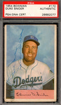 Duke Snider PSA DNA Vintage Signed 1954 Bowman Autograph
