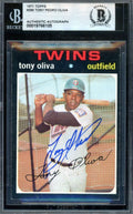 Tony Oliva Beckett BAS Signed 1971 Topps Autograph