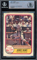 Jerry Remy Beckett BAS Signed 1981 Fleer Autograph