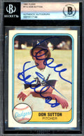 Don Sutton Beckett BAS Signed 1981 Fleer Autograph