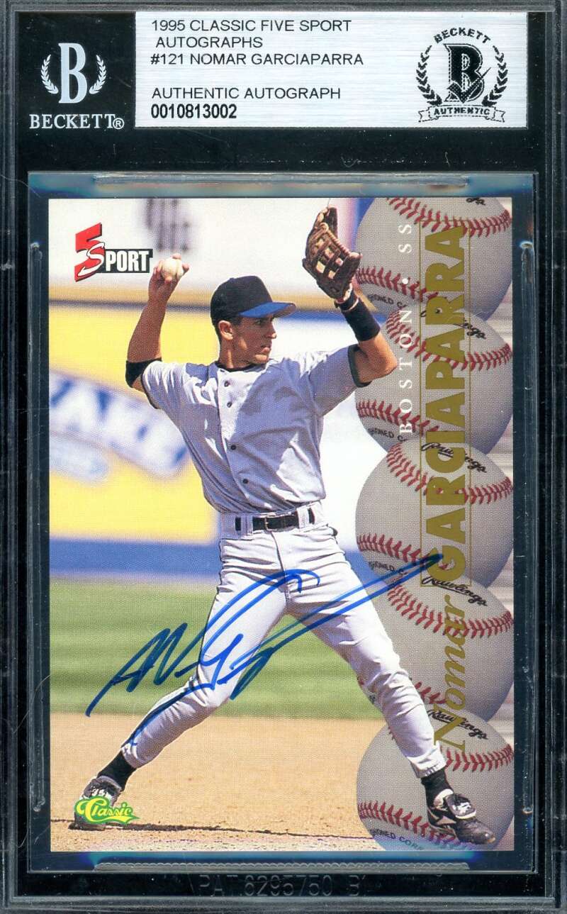 Nomar Garciaparra Beckett BAS Signed 1995 Classic 5 Sport Rookie Auto