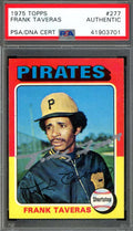 Frank Taveres PSA DNA Signed 1975 Topps Autograph