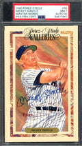 Mickey Mantle Gem Mint 10 PSA DNA Signed Perez Steele Master Works Postcard Autograph