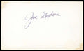 Joe Gordon PSA DNA Loa Signed 3x5 Index Card Autograph