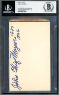 Chief Meyers Gem Mint 10 Beckett BAS Signed 3x5 Index Card Autograph