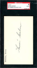 Goose Goslin SGC Coa Signed 3x5 Index Card Autograph