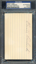 Ernie Lombardi PSA DNA Signed 3x5 Index Card Autograph