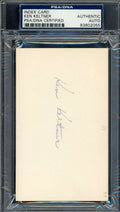 Ken Keltner PSA DNA Signed 3x5 Index Card Autograph