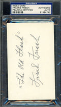 Frankie Frisch PSA DNA Signed 3x5 Index Card Autographed