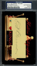Ed Barrow PSA DNA Signed 2017 HA kings 3x5 Index Card Historic Autograph