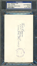 Ted Lyons PSA DNA Signed 3x5 Index Card Cut Autograph