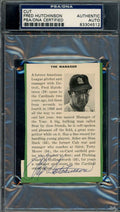Fred Hutchinson PSA DNA Signed 3x5 Index Card Cut Autograph