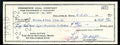Lee Magee PSA DNA Signed 1962 Personal Check Autograph