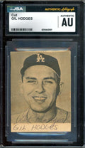 Gil Hodges JSA Coa Signed 2x3 Photo Autograph