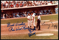 Pee Wee Reese Larsen Napp PSA DNA Signed by 3 4x6 OriginalPhoto Autograph