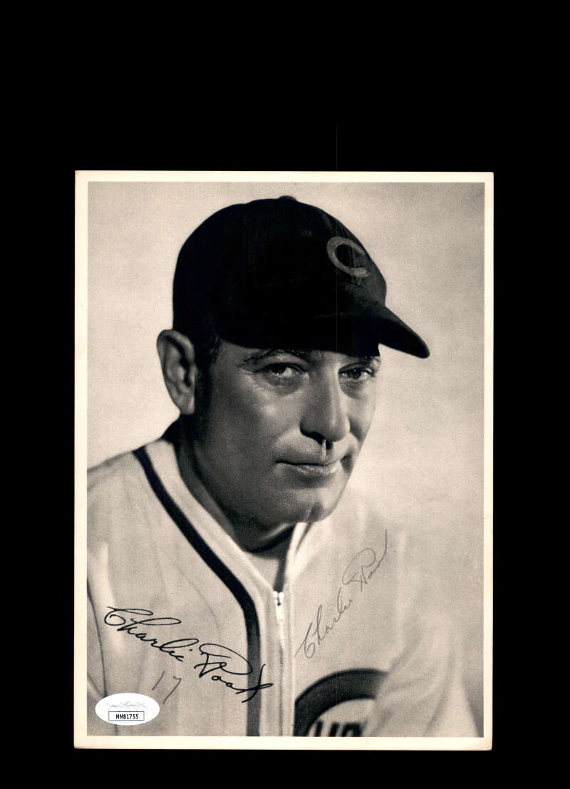 Charlie Root JSA Coa Signed 7x9 Photo Autograph