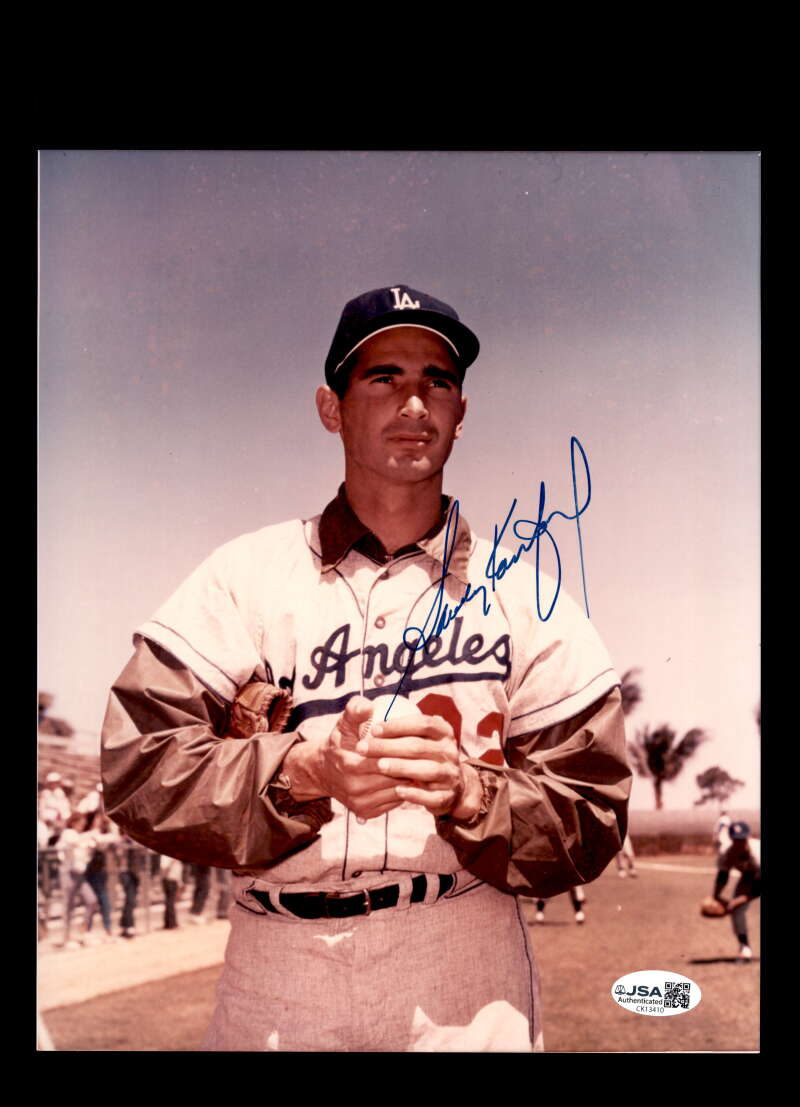 Sandy Koufax JSA Coa Signed 8x10 Photo Dodgers Autograph