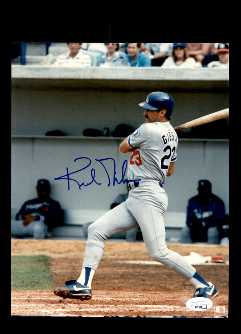 Kirk Gibson JSA Coa Signed 8x10 Photo Dodgers Autograph