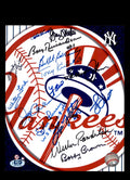 Berra Ford Larsen Nettles Berra Coa Signed by 15 8x10 Photo Yankees
