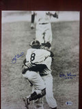 Yogi Berra Don Larsen Beckett BAS Signed 11x14 Photo Autograph